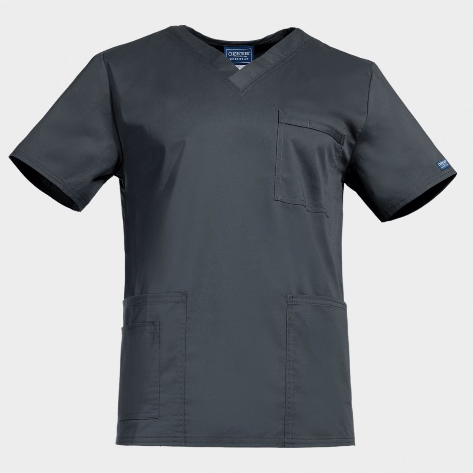 Tunică medicală CHEROKEE V-NECK GRI WWE4725