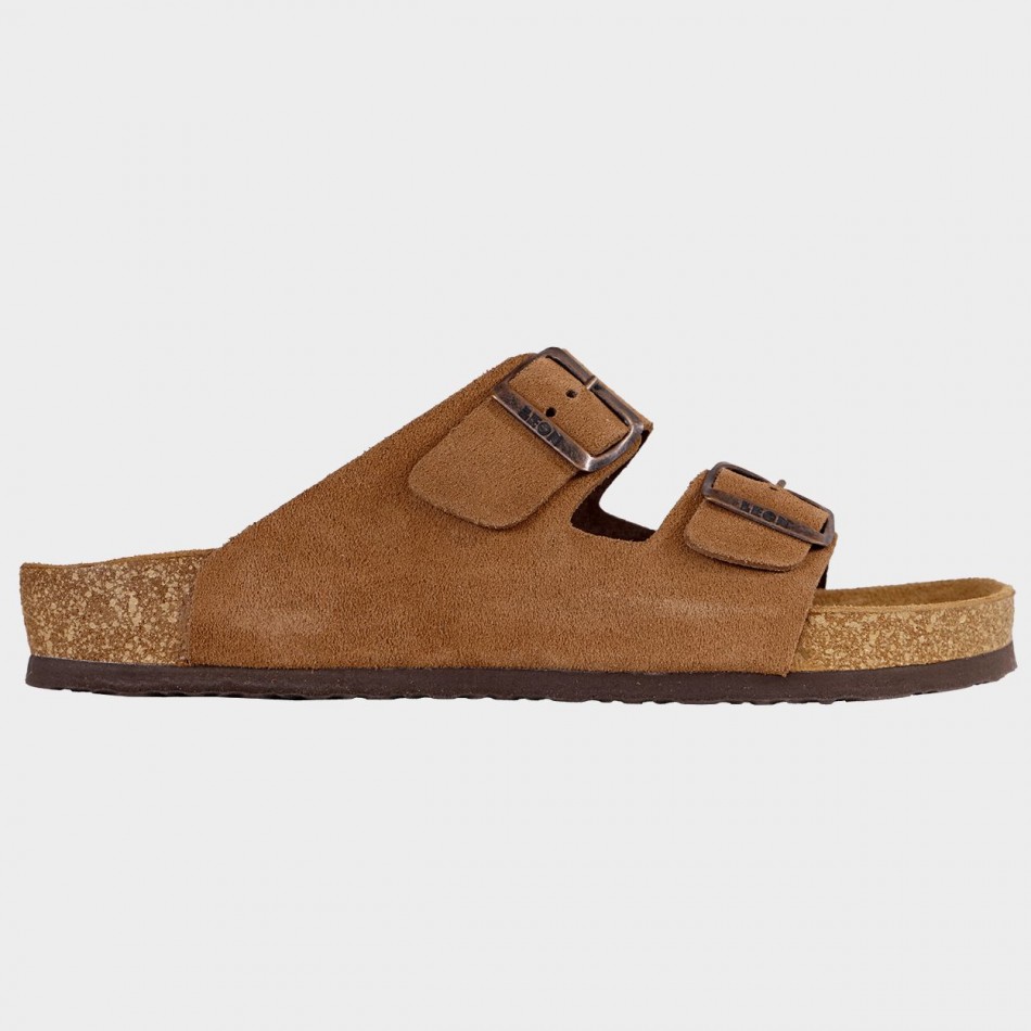 Papuci pentru bărbați LEON MAN BROWN SUEDE