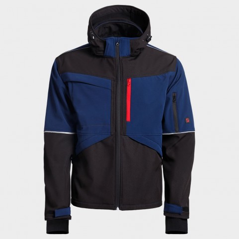 Jachetă softshell PRISMA SOFTSHELL 2.0 ALBASTRU NEGRU/ÎNCHIS