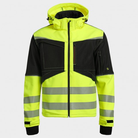 Jachetă softshell PRISMA 2.0 HV YELLOW/BLACK