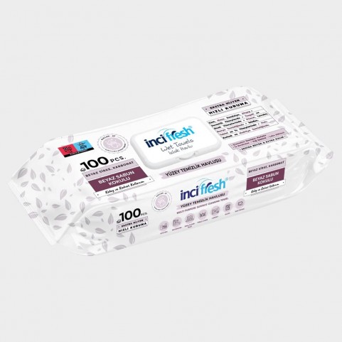 Șervețele umede pentru suprafețe INCI FRESH 100 buc.