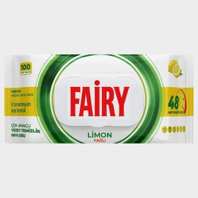 Șervețele umede pentru suprafețe FAIRY LEMON 100 buc. 1