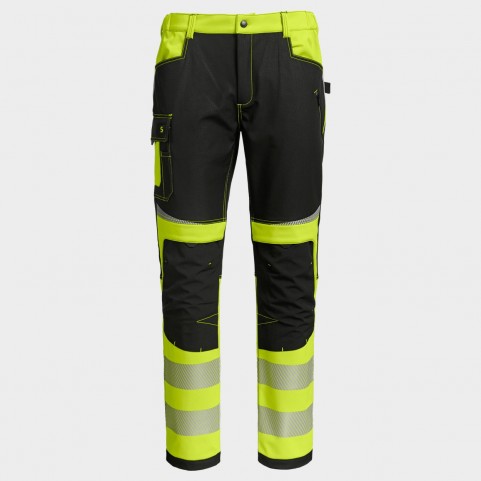 Pantaloni softshell PRISMA 2.0 HV YELLOW/BLACK