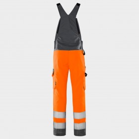 Pantaloni cu pieptar FRISTADS HV ORANGE 2