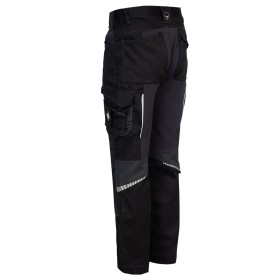 Pantaloni de lucru REVOLT 4STRETCH NEGRU/GRI ÎNCHIS/GRI 4