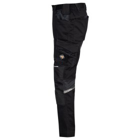 Pantaloni de lucru REVOLT 4STRETCH NEGRU/GRI ÎNCHIS/GRI 6