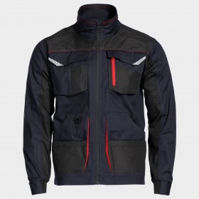 Jachetă de lucru KASTOR STRETCH DARK BLUE/RED 1