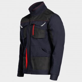 Jachetă de lucru KASTOR STRETCH DARK BLUE/RED 4