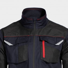 Jachetă de lucru KASTOR STRETCH DARK BLUE/RED 6