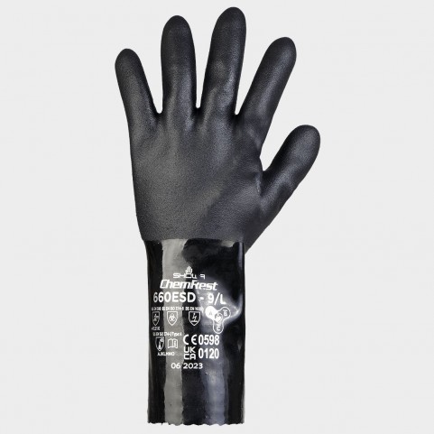Mănuși acoperite cu PVC SHOWA 660ESD