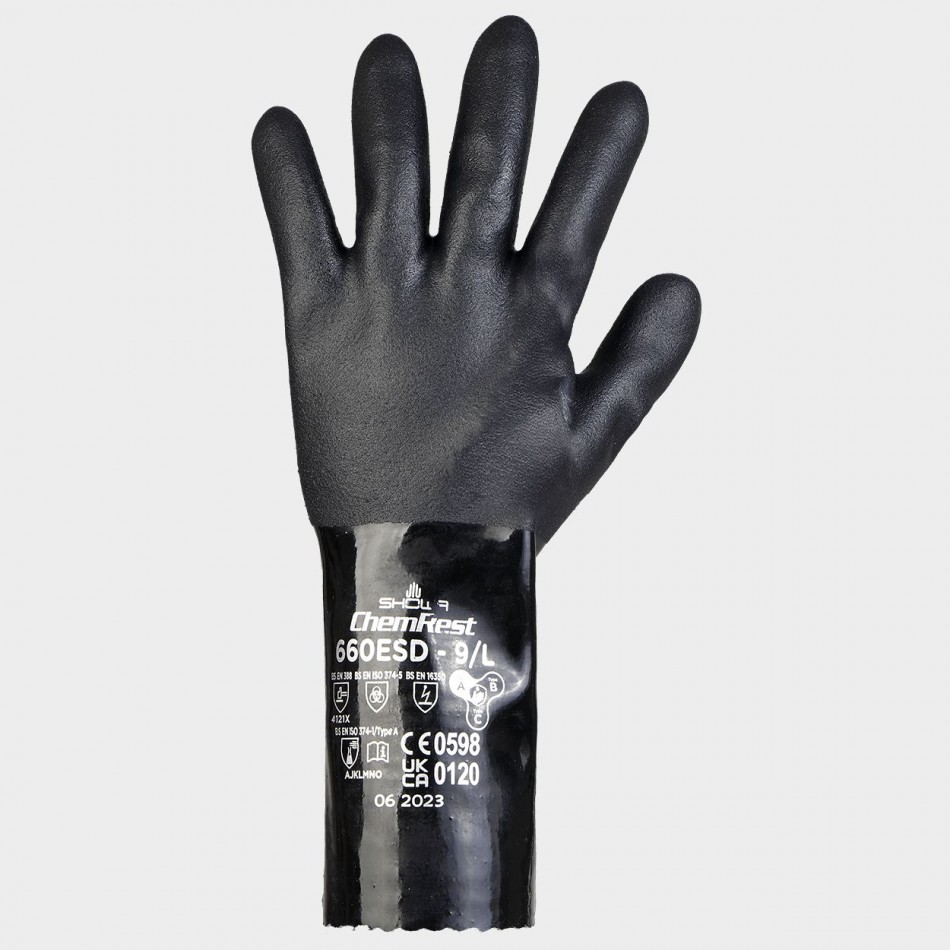 Mănuși acoperite cu PVC SHOWA 660ESD