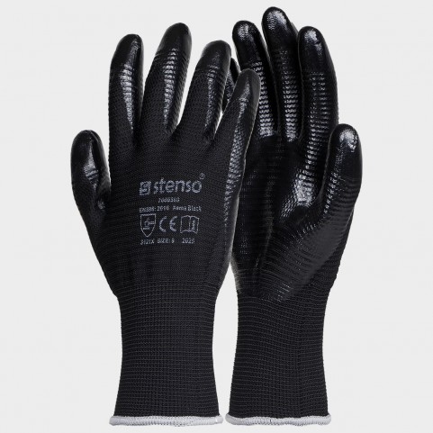 Mănuși acoperite cu nitril XEMA BLACK