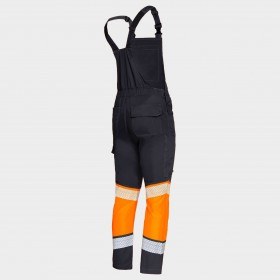 Pantaloni cu pieptar PRIMO HV LIGHT STRETCH ORANGE 5