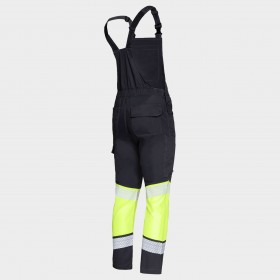 Pantaloni cu pieptar PRIMO HV LIGHT STRETCH YELLOW 6