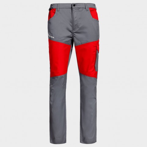 Pantaloni de lucru EOS STRETCH RED/GREY