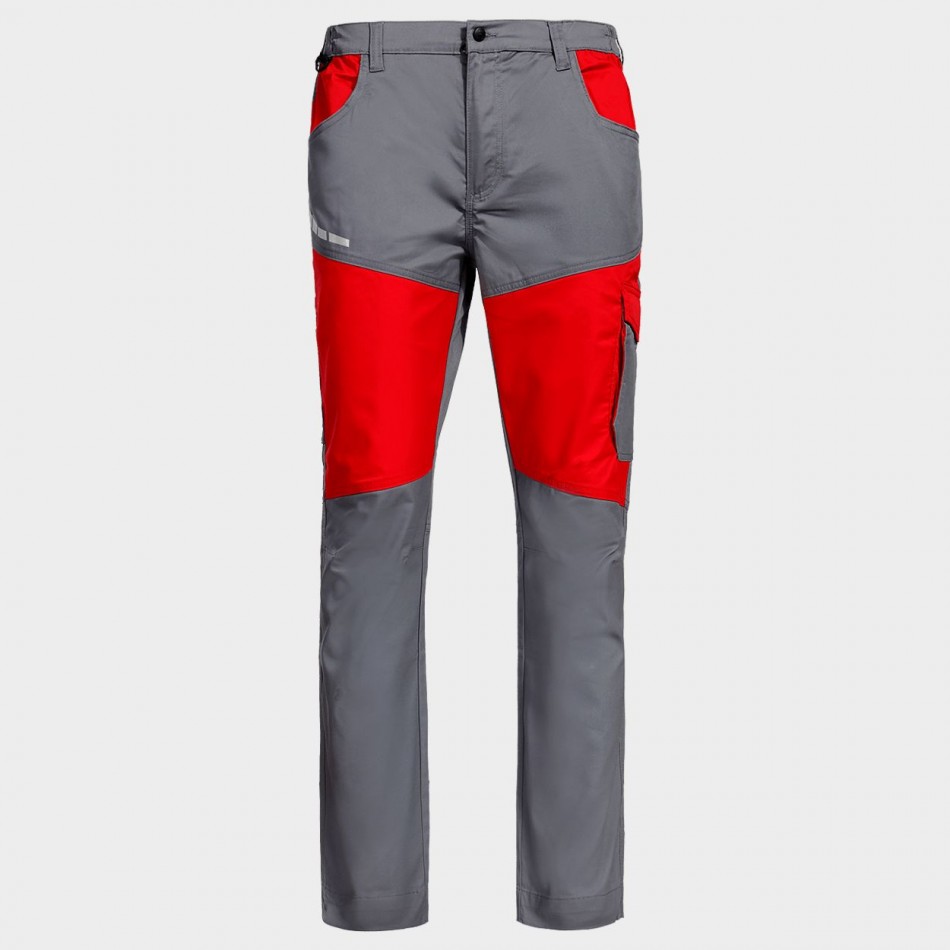 Pantaloni de lucru EOS STRETCH RED/GREY