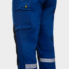 Pantaloni de lucru MELBOURNE STRETCH SPECIAL ROYAL BLUE/BLACK 4