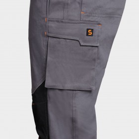 Salopetă de lucru MELBOURNE STRETCH GREY/BLACK 6