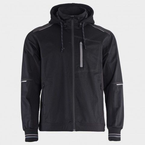 Jachetă de lucru REVOLT 4STRETCH NEGRU/NEGRU/GRI