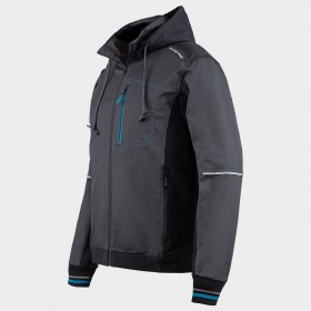 Jachetă de lucru REVOLT 4STRETCH GRI/NEGRU/PETROL 4