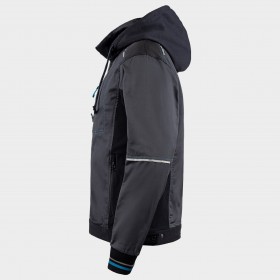 Jachetă de lucru REVOLT 4STRETCH GRI/NEGRU/PETROL 5