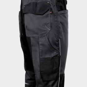 Salopetă de lucru PRISMA SPANDEX GRI/NEGRU 10