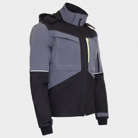 Jachetă softshell PRISMA SOFTSHELL 2.0 NEGRU/GRI 4