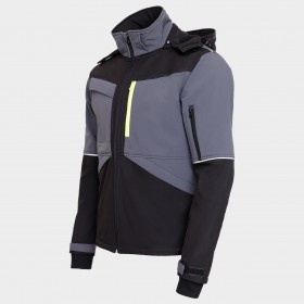 Jachetă softshell PRISMA SOFTSHELL 2.0 NEGRU/GRI 5