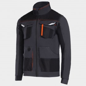 Jachetă de lucru KASTOR STRETCH GREY/ORANGE 4