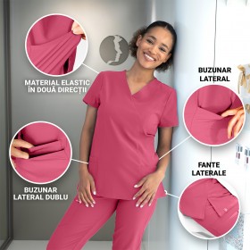 Tunica medicală de damă NOBBY FUCHSIA 3
