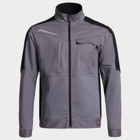Jachetă de lucru MELBOURNE STRETCH GREY/BLACK
