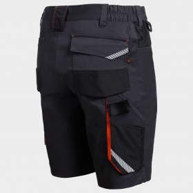 Pantaloni scurți de lucru Kastor Stretch GREY/ORANGE 3
