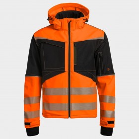 Jachetă softshell PRISMA 2.0 HV ORANGE/BLACK