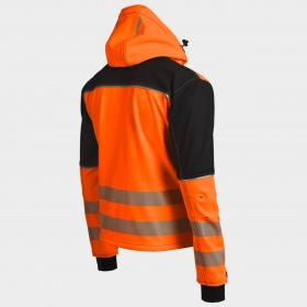 Jachetă softshell PRISMA 2.0 HV ORANGE/BLACK 3