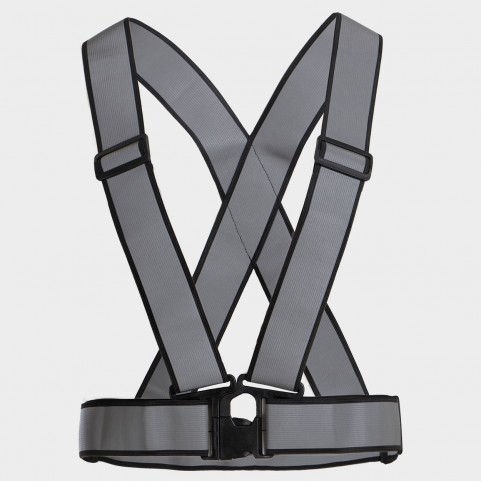 Centură reflectorizantă tip ham STENSO REFLECTIVE ELASTIC 2.0 HV BLACK