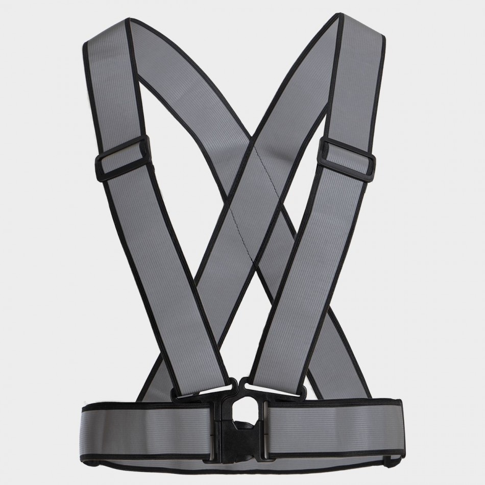 Centură reflectorizantă tip ham STENSO REFLECTIVE ELASTIC 2.0 HV BLACK