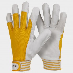 Gmaterial textilN Mănuși din piele și material textil GILT