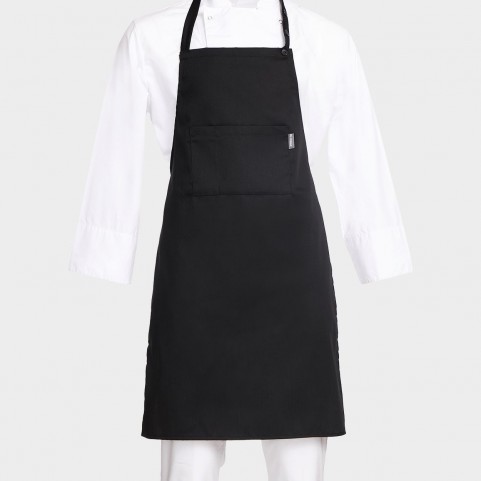 Șorț cu pieptar COOK NEGRU