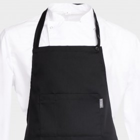 Șorț cu pieptar COOK NEGRU 5