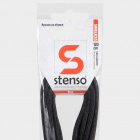 Șireturi pentru încălțăminte STENSO negre 140 cm 2