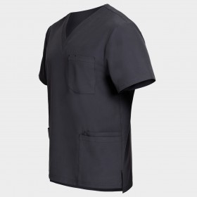 Tunica medicală pentru bărbați NOBBY GRI ÎNCHIS 3