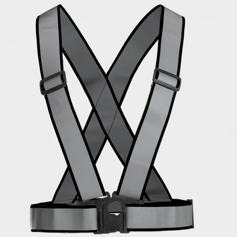 Centură reflectorizantă tip ham STENSO REFLECTIVE ELASTIC 2.0 HV BLACK