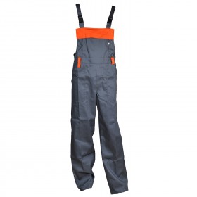 RUM BIBPANTS GREY Work bib pants 1
