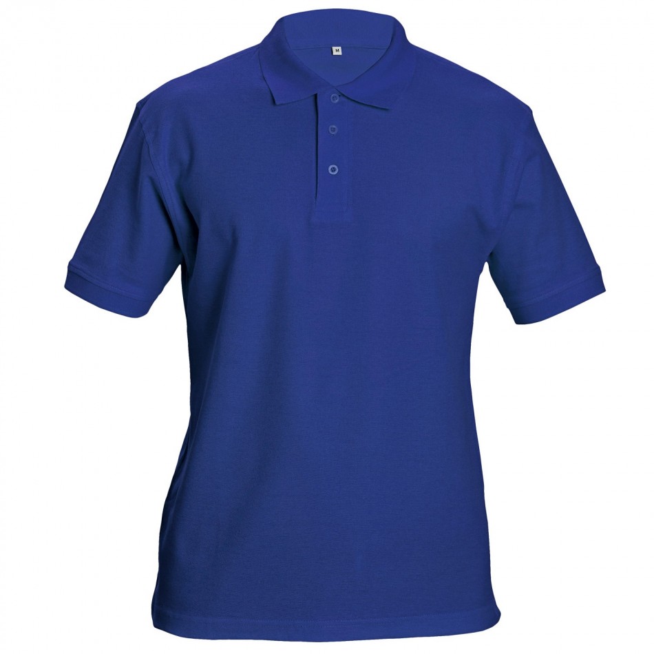 Tricou cu guler SIFAKA ALBASTRU REGAL