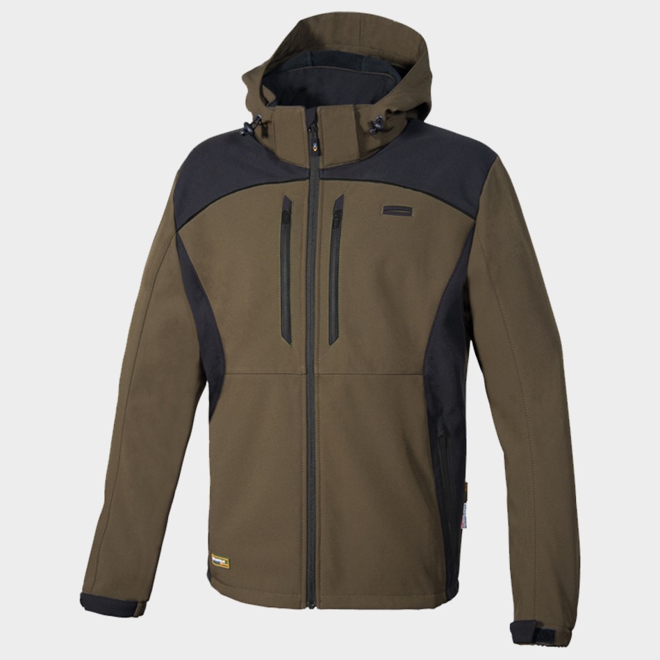 Geacă de lucru KLARBO SOFTSHELL WINTER MARO/NEGRU