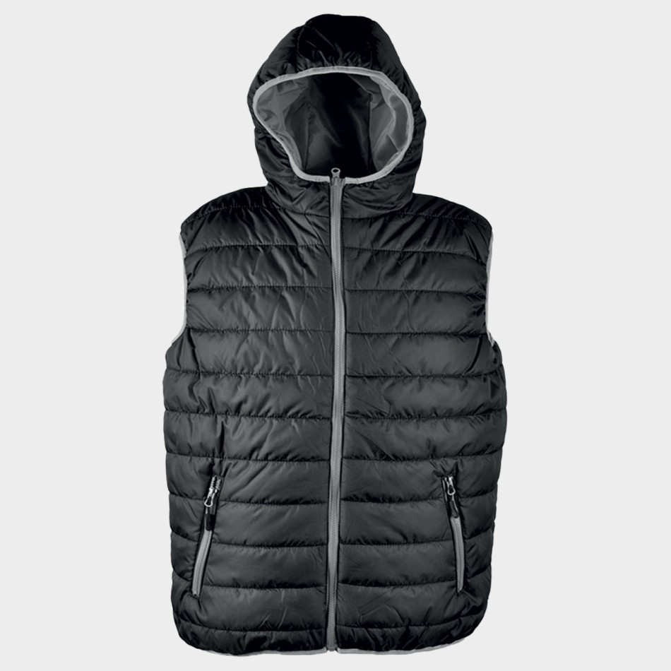 SPEEDY HOOD VEST BLACK/GREY Mеn's vest