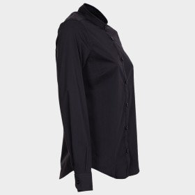 Cămașă pentru femei cu stand guler VELILLA NEGRU 5