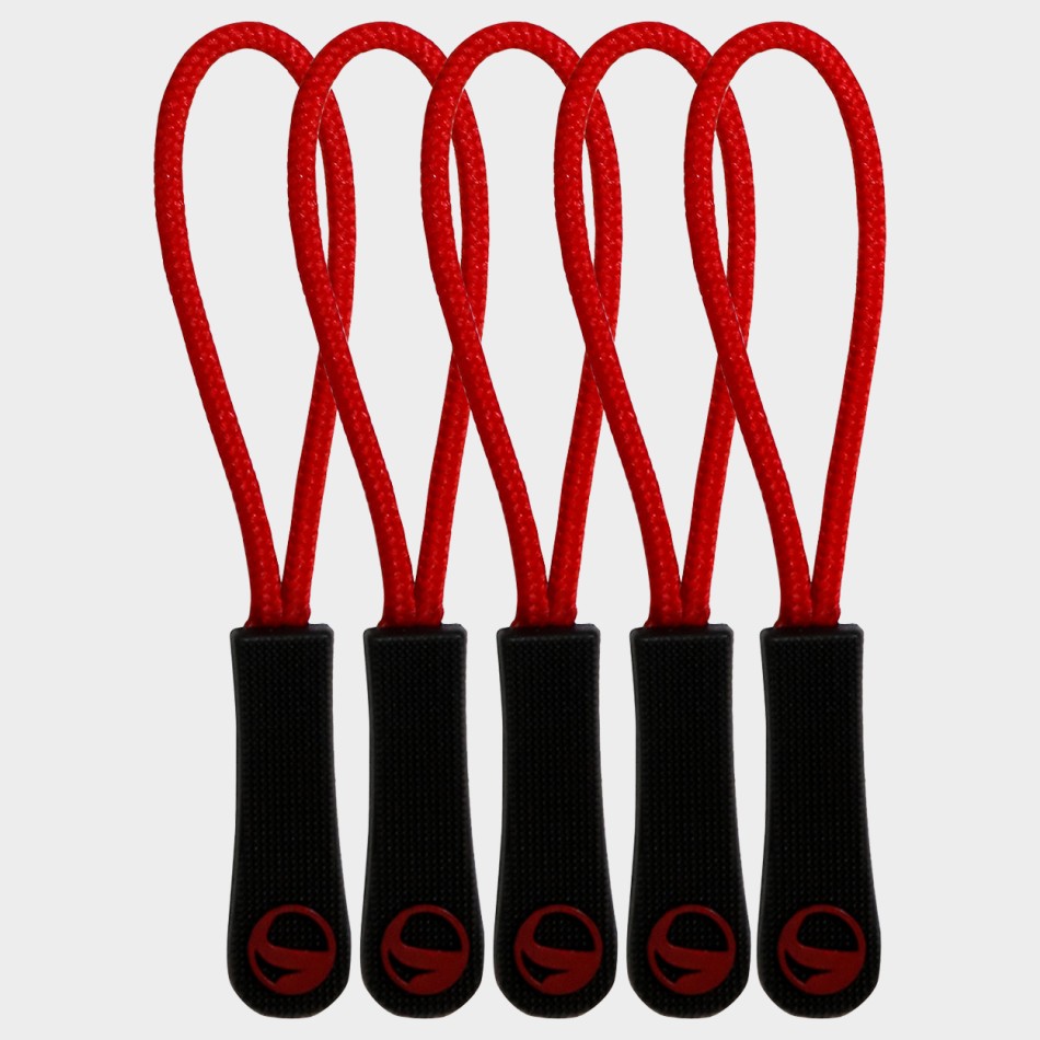 Zipper puller ROȘU 5 buc