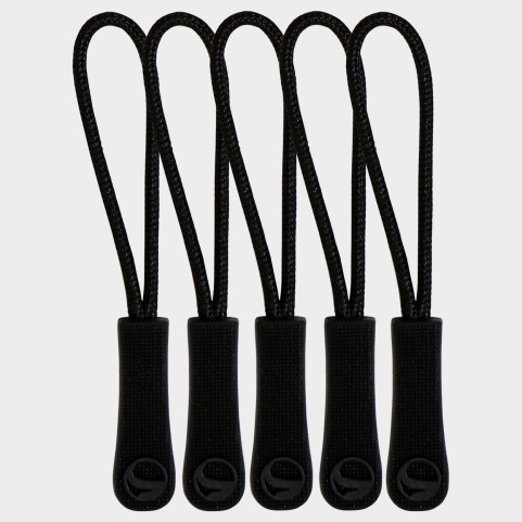 Zipper puller NEGRU 5 buc
