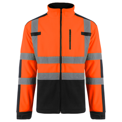 Hanorac de Lucru NOBEL HV FLEECE ORANGE/BLACK